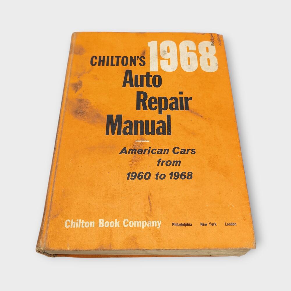 Chilton's 1968 Auto Repair Manual - Orange